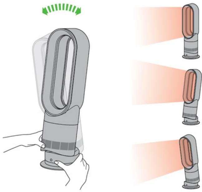 DYSON AMOS NOIR NICKEL - Utilisation de la fonction d'inclinaison - 1