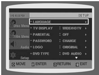 SAMSUNG HT-X710T - CONFIGURATION DE LA LANGUAGE - 1