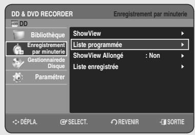 SAMSUNG DVD-HR755 - Réalisation d'un enregistrement programme - 7