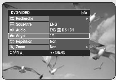 SAMSUNG DVD-HR755 - Changement de l'angle de prise de vue - 1