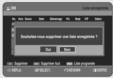 SAMSUNG DVD-HR755 - Informations relatives à Liste enregistrée - 2