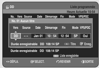 SAMSUNG DVD-HR755 - Utilisation du bouton TIMER - 3