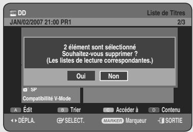 SAMSUNG DVD-HR755 - Utilisation du bouton TITLE LIST - 4