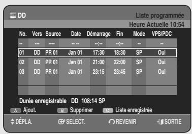 SAMSUNG DVD-HR755 - Retour au menu précédent - 3