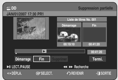 SAMSUNG DVD-HR755 - Utilisation du bouton TITLE LIST - 3