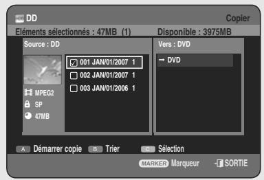 SAMSUNG DVD-HR755 - Utilisation du bouton TITLE LIST - 3