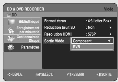 SAMSUNG DVD-HR755 - Sélection de la sortie - 3