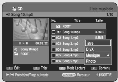 SAMSUNG DVD-HR755 - Selection du Contenu - 1