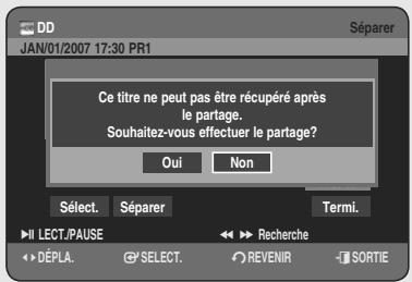 SAMSUNG DVD-HR755 - Utilisation du bouton TITLE LIST - 7
