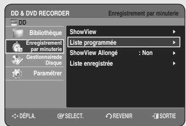 SAMSUNG DVD-HR755 - Retour au menu précédent - 2