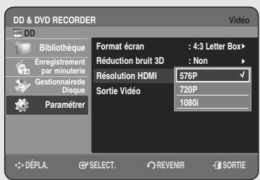SAMSUNG DVD-HR755 - Réduction bruit 3D (réduction du bruit adaptable au déplacement) - 1