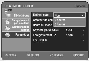 SAMSUNG DVD-HR755 - Configuration des options de langue - 3