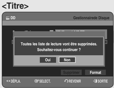 SAMSUNG DVD-HR755 - Cette protection vous permet de protégier vos disques contre le formatage ou la suppression suite à des opérations involontaires. - 5
