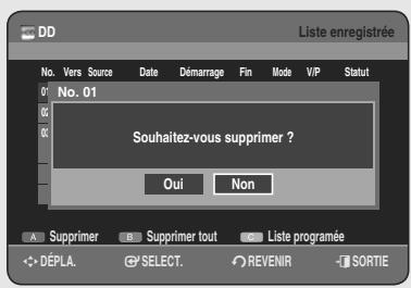 SAMSUNG DVD-HR755 - Informations relatives à Liste enregistrée - 1