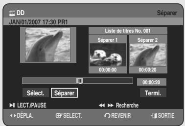 SAMSUNG DVD-HR755 - Utilisation du bouton TITLE LIST - 6
