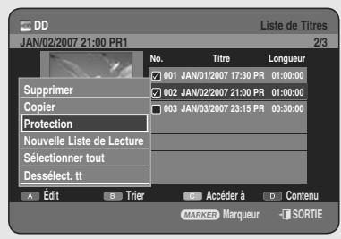 SAMSUNG DVD-HR755 - Utilisation du bouton TITLE LIST - 3