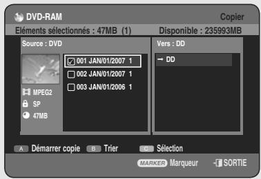 SAMSUNG DVD-HR755 - Utilisation du bouton TITLE LIST - 7