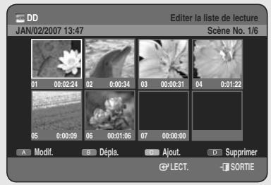 SAMSUNG DVD-HR755 - Utilisation du bouton PLAY LIST - 3