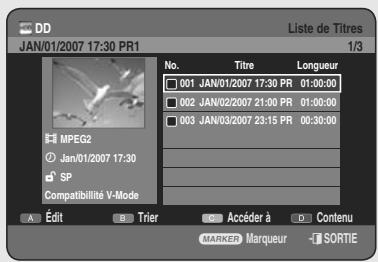 SAMSUNG DVD-HR755 - Sélection du Contenu - 8