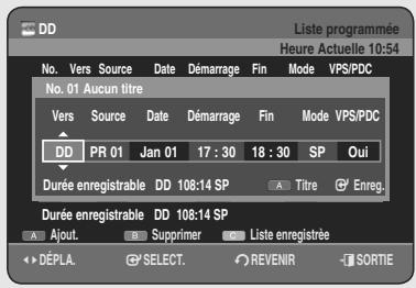 SAMSUNG DVD-HR755 - Retour au menu précédent - 4