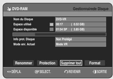 SAMSUNG DVD-HR755 - Cette protection vous permet de protégier vos disques contre le formatage ou la suppression suite à des opérations involontaires. - 1