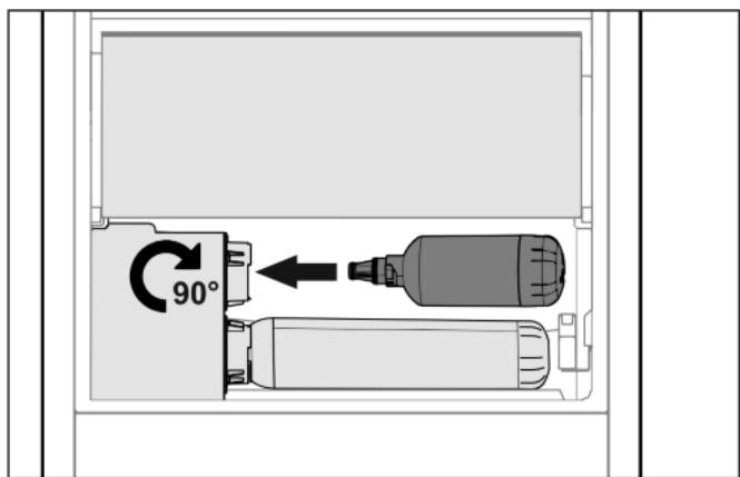 LIEBHERR ICNF5103-20 - Insérer le filtré à eau - 1