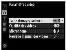 NIKON D3200 18-55 UR II - Choisir les options pour la vidéo. - 2