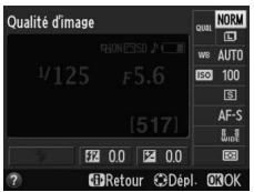 NIKON D3200 18-55 UR II - Positionner le curseur dans l'affichage des informations. - 2