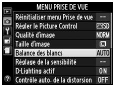 NIKON D3200 18-55 UR II - Le menu Prise de vue - 1