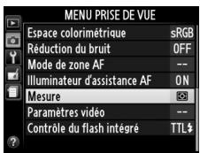 NIKON D3200 18-55 UR II - Le menu Prise de vue - 1