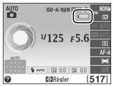 NIKON D3200 18-55 UR II - Niveau de charge de l'accumulateur et capacité des cartes - 1