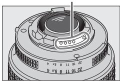 NIKON D3200 18-55 UR II - Reconnaître les objectifs à microprocesseur et de type G et D - 1