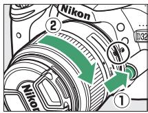 NIKON D3200 18-55 UR II - Retrait de l'objectif - 1