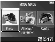 NIKON D3200 18-55 UR II - Menus du mode guide - 4