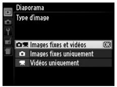 NIKON D3200 18-55 UR II - Définir les options du diaporama. - 1