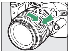 NIKON D3200 18-55 UR II - Rétracter les objectifs dotés d'une « commande de déverrouillage de l'objectif rétractable » - 1
