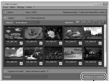 NIKON D3200 18-55 UR II - Cliquez sur Démarrer le transfert. - 1