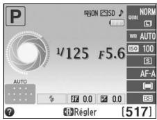 NIKON D3200 18-55 UR II - Positionner le curseur dans l'affichage des informations. - 2