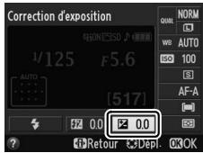 NIKON D3200 18-55 UR II - Afficher les options de correction de l'exposition. - 2