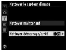 NIKON D3200 18-55 UR II - Sélectionner Nettoyer démarrage/arrêt. - 2