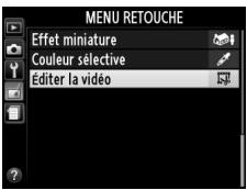NIKON D3200 18-55 UR II - Le menu Retouche - 1