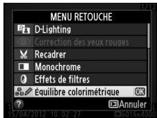 NIKON D3200 18-55 UR II - Création de copies retouchées pendant la visualisation - 3
