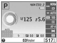 NIKON D3200 18-55 UR II - Positionner le curseur dans l'affichage des informations. - 2