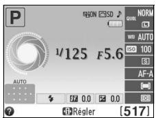 NIKON D3200 18-55 UR II - Positionner le curseur dans l'affichage des informations. - 2