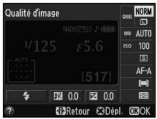 NIKON D3200 18-55 UR II - Positionner le curseur dans l'affichage des informations. - 2