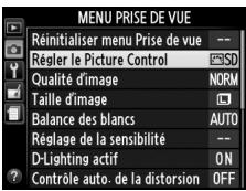 NIKON D3200 18-55 UR II - Afficher les Picture Control. - 2