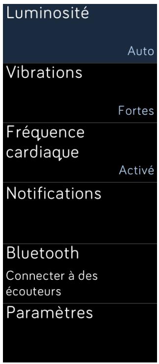 FITBIT iOniC - Ajustement des paramètres - 1