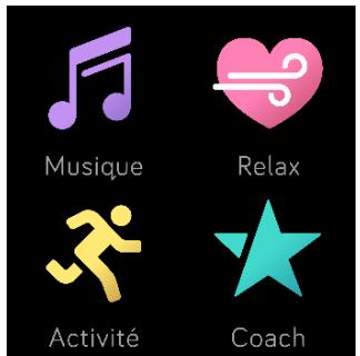 FITBIT iOniC - Affichage de l'horloge et des applications - 1