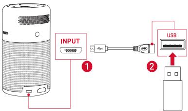 NEBULA CAPSULE + PACK ACCES - Connexion à un périphérique de stockage USB - 1
