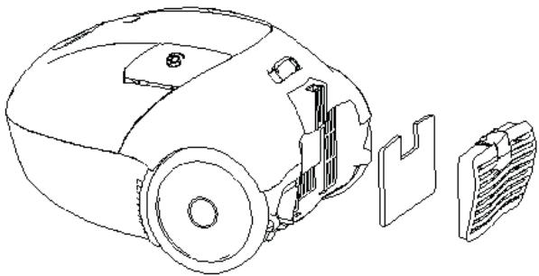 PROLINE VCB3330 - Nettoyage du filtre de sortie d'air - 1